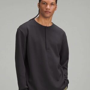 LULULEMON Mens Softstreme Oversized-Fit Long-Sleeve Henley Shirt